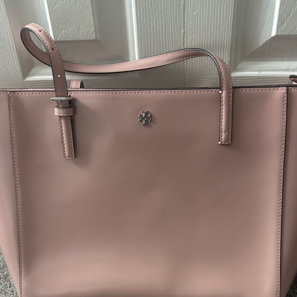 Troy Burch blush pink patent leather tote bag - Picture 2 of 7